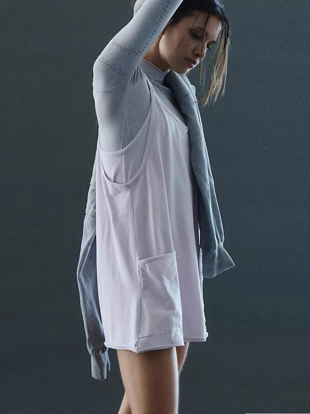 Free People Movement Hot Shot Logo Mini Dress NWOT - Picture 3 of 11
